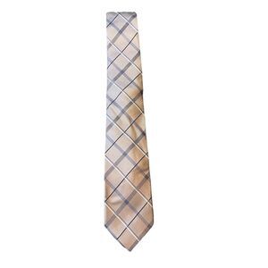 MICHAEL KORS Men's Silk Blend Tie ~ Camel ~ Hyndman Plaid
